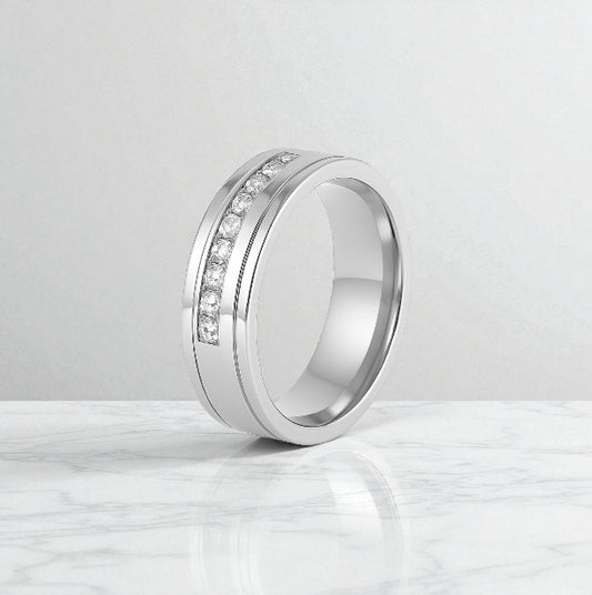 Classic Channel-Set Diamond Band