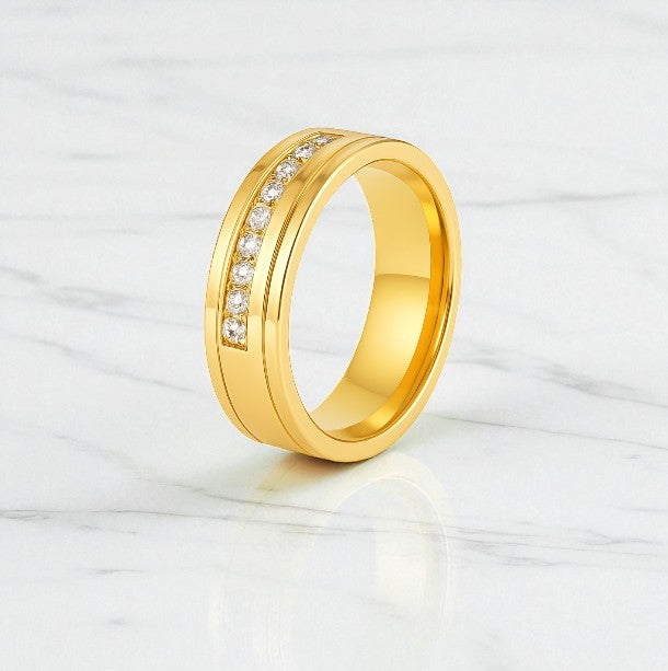 Classic Channel-Set Diamond Band