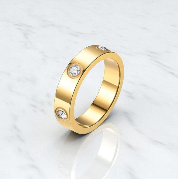 Timeless Bezel-Set Diamond Band