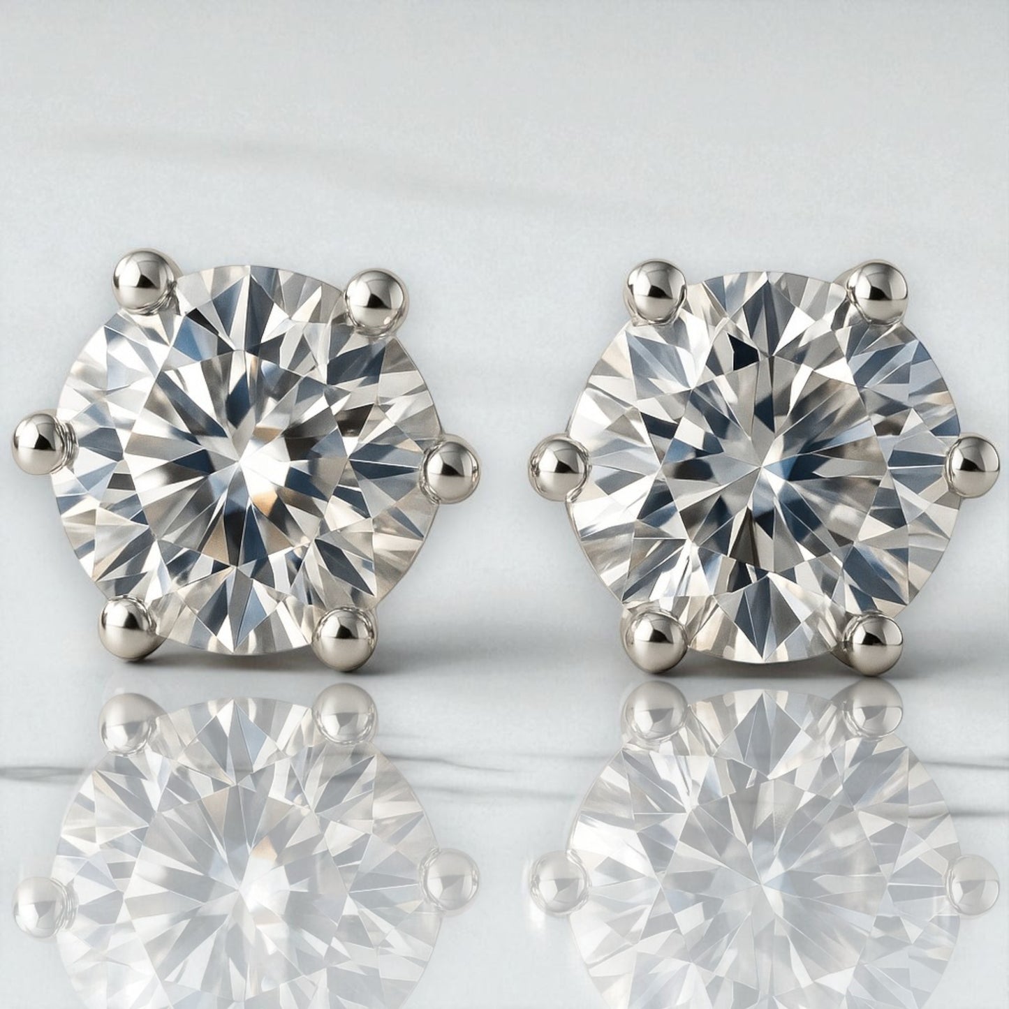 Aurelia Moissanite Studs 4ct TDW