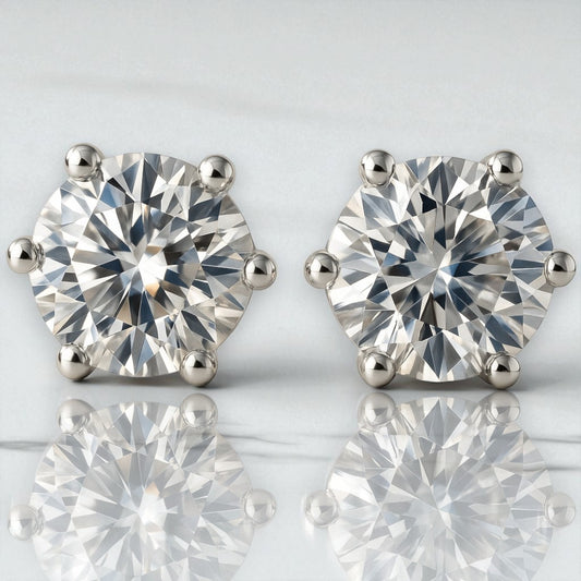 Aurelia Moissanite Studs 4ct TDW