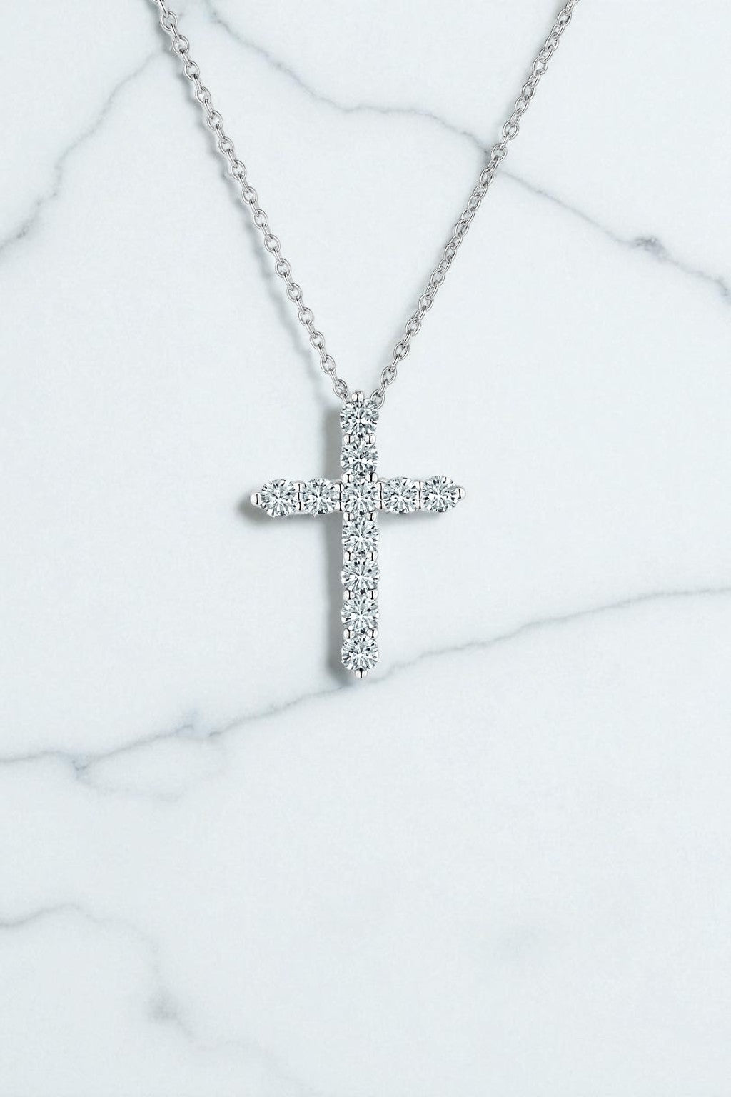 Cubic Cross Necklace