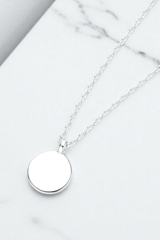 Fingerprint Disc Pendant