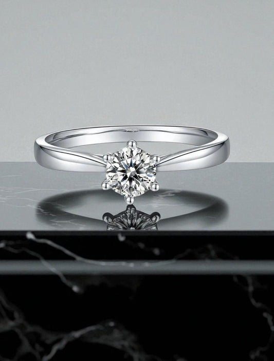 Classic Round Solitaire Ring 0.5ct