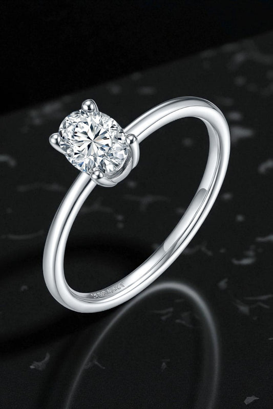 Oval-Cut Solitaire Ring 2ct