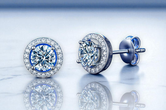 Celeste Halo Stud Earrings