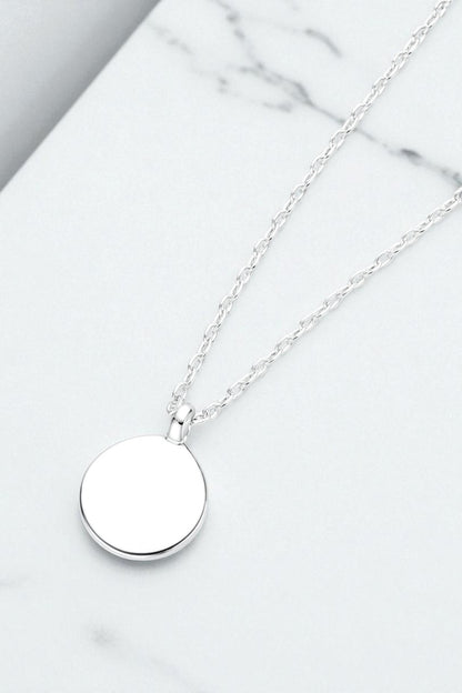 Fingerprint Disc Pendant