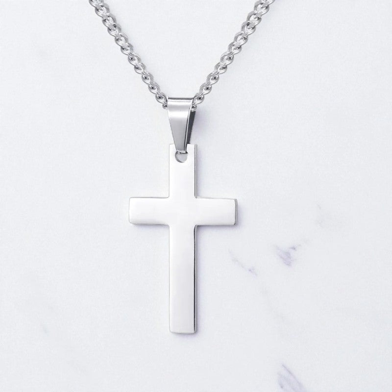 Script Classic Cross Necklace