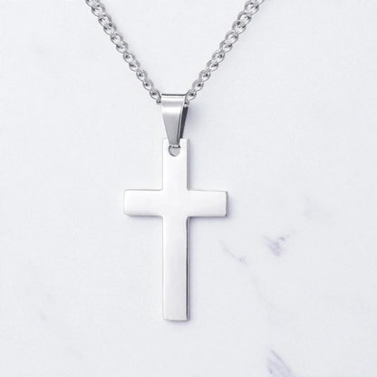 Script Classic Cross Necklace