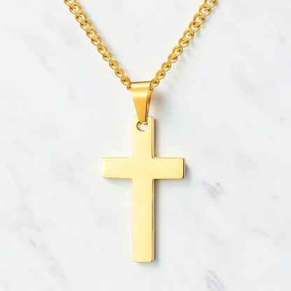 Script Classic Cross Necklace