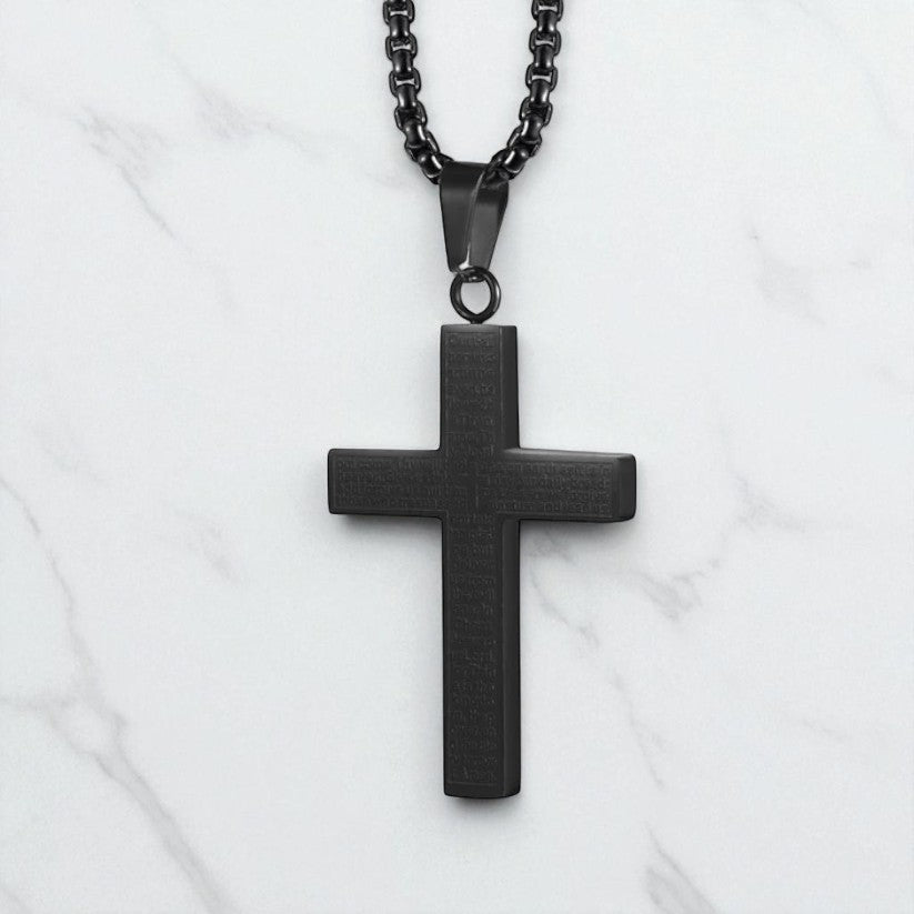Script Classic Cross Necklace
