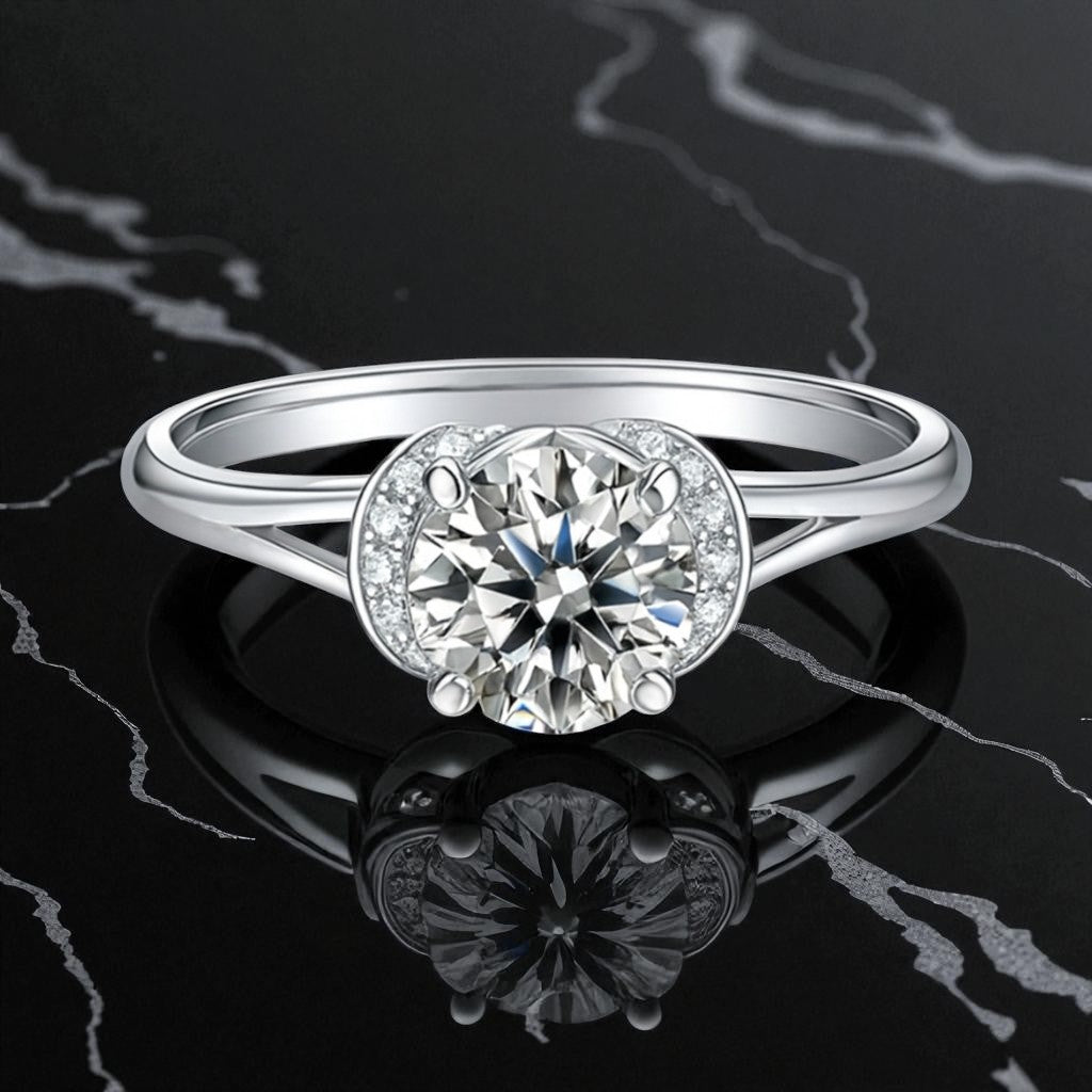Eternal Grace Round-Cut Diamond Ring 1ct