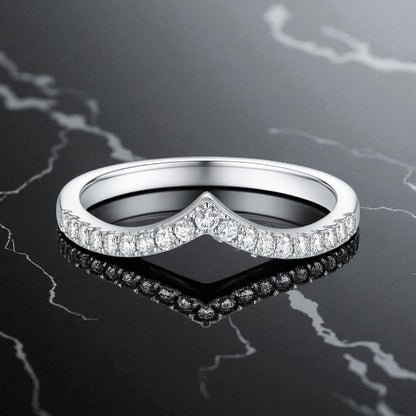 V-Shape Wedding Band