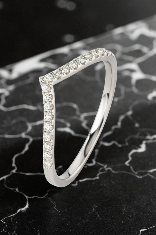 V-Shape Wedding Band